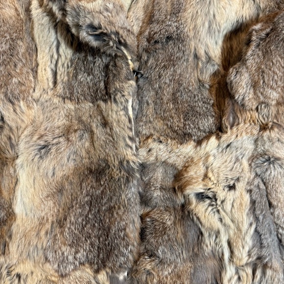 Vintage Rabbit Fur Bomber Jacket size XL - Picture 10 of 13